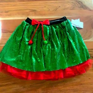 NWT Christmas Holiday Sequence Skirt